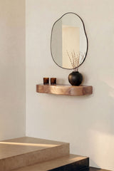 Console d'entrée murale en bois d'acacia Nireimi 60 cm