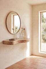 Console d'entrée murale en bois d'acacia Nireimi 90 cm