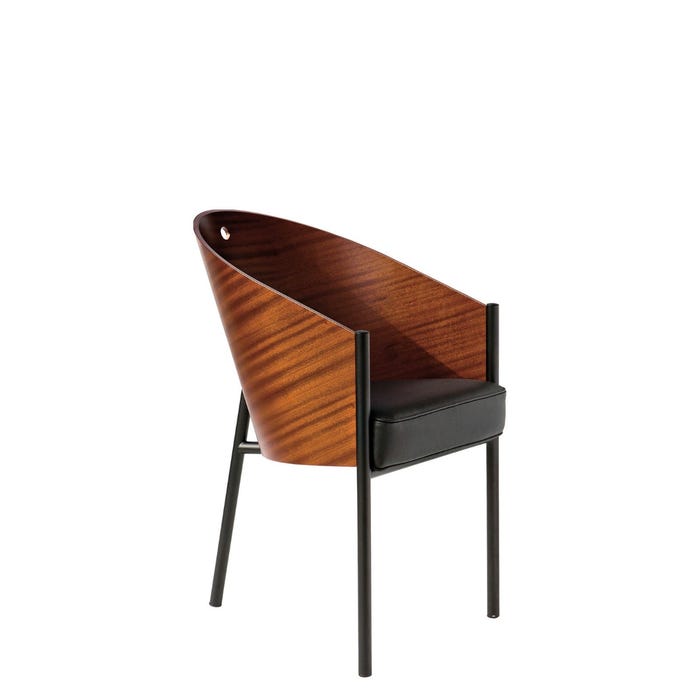 Chaise Costes — Natural, black, black