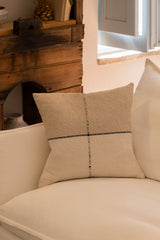 Coussin LOUISA - Noir Beige Lino