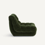 Fauteuil capitonné JUD — Velours