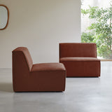 Canapé modulable DARIO acajou