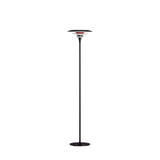 Lampadaire DIABLO — Ø30 noir mat / rouge brillant