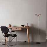 Lampadaire DIABLO — Ø30 noir mat / rouge brillant