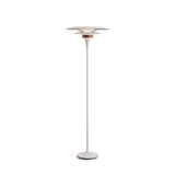Lampadaire DIABLO — Ø50 blanc plat / argent rosé