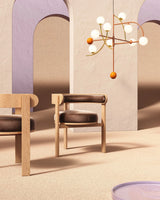Chaise Moulin — barcelona plantain, beech and plywood 056-3