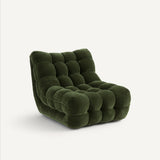 Fauteuil capitonné JUD — Velours
