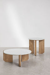 Tables d'appoint LAVINIA — Lot de 2