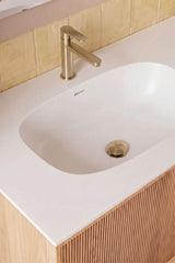 Ensemble meuble salle de bain Endika - Bois Naturel - Sklum