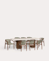 Ensemble table Eneiza et fauteuils Clhoti