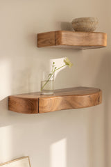 Étagère murale en bois d'acacia Nireimi 60 cm
