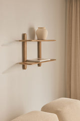 Étagère VELETA Bois de Mangue 80 cm 2 Étagères