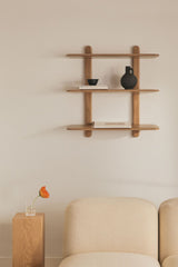 Étagère VELETA Bois de Mangue 80 cm 3 Étagères