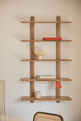 Étagère VELETA Bois de Mangue 80 cm 5 Étagères