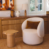 Fauteuil AUGUSTE Naturel — Bouclette crème