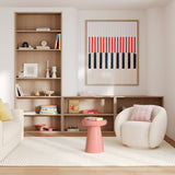 Fauteuil Naya tissu bouclé blanc