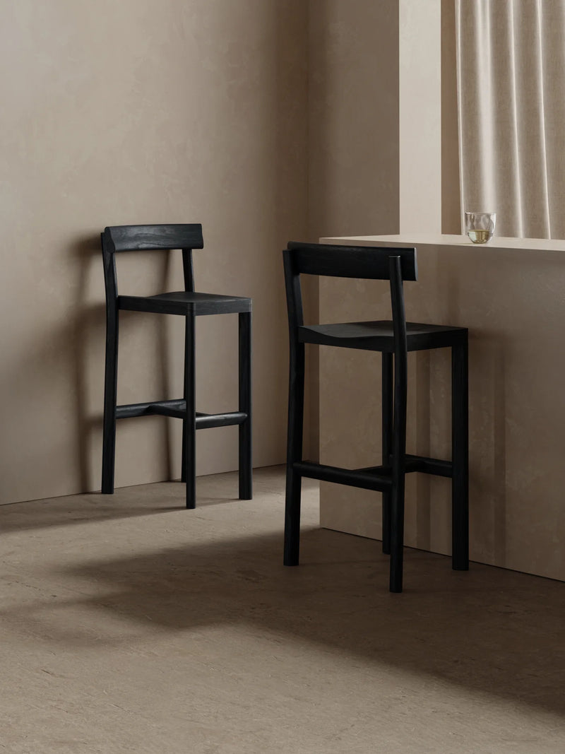 Chaise haute Galta 65 — Chêne noir