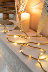 Guirlande decorative LED en corde Edvim 5 m naturel — vue principale