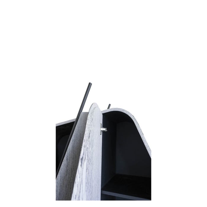 Cabinet Hidalgo — White, black/black