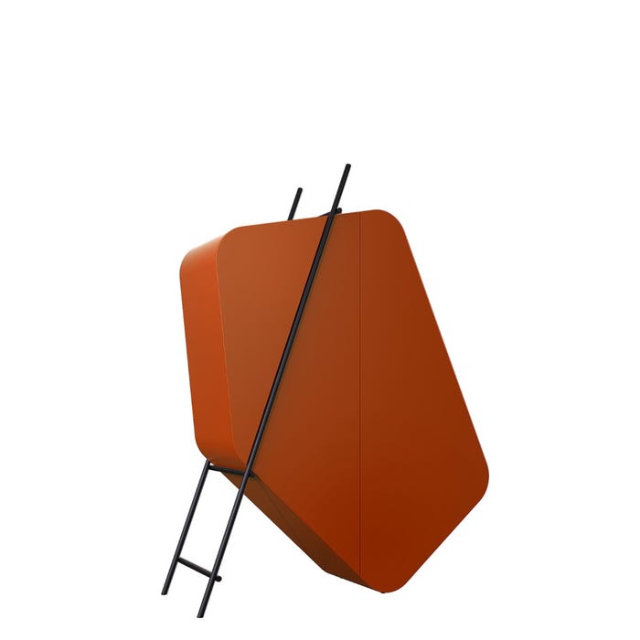 Cabinet Hidalgo — Blood orange/black