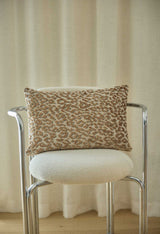 Housse de coussin 30x50 cm — Jacquard léopard