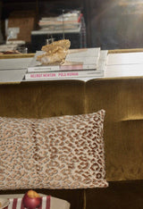 Housse de coussin 30x50 cm — Jacquard léopard