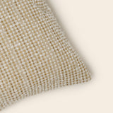 Housse de coussin PIETRO ivoire et naturel 40x40 ambiance