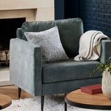 Housse de coussin PIETRO ivoire et noir 40x40 ambiance