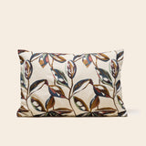 Housse de coussin Ramha, ivoire et multicolore - détail broderie