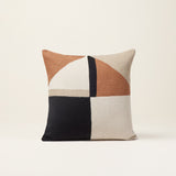 Housse de coussin TRIAGO — Ocre et noir