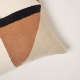 Housse de coussin TRIAGO — Ocre et noir