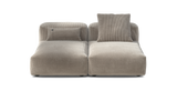 Canapé modulable vetsak Sofa Set 01 M Cord Velour Platinum - packshot