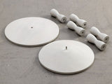 Table Pedestal — White