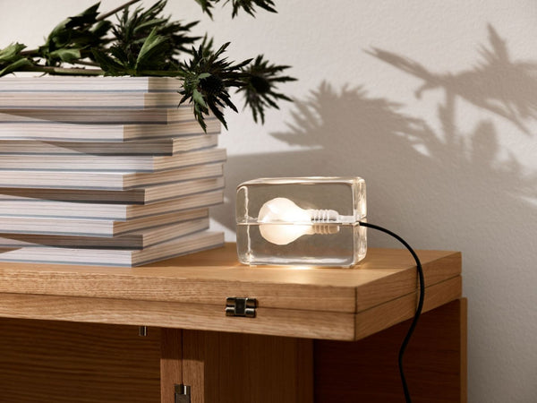 Lampe Block - mini — Black cord