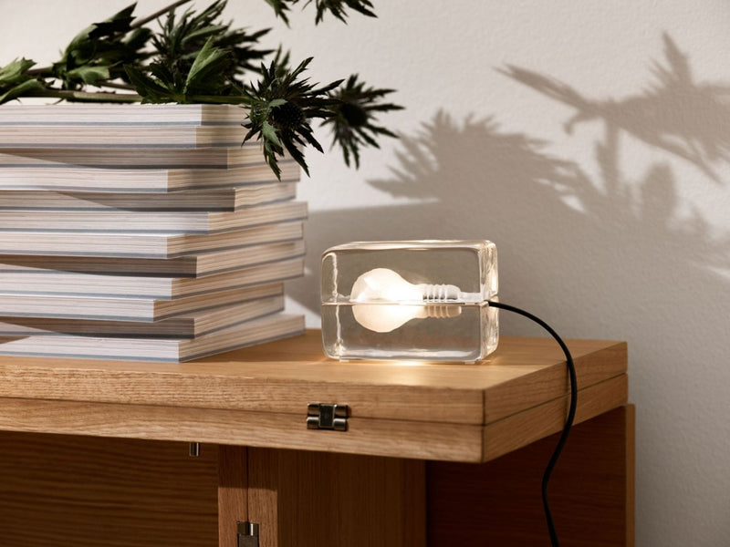 Lampe Block - mini — Black cord