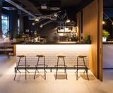 Tabouret bas STRAIN — Noyer