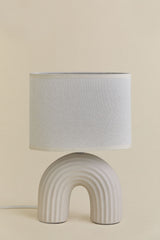 Lampe de table SOLIVA Beige Crème