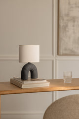Lampe de table SOLIVA Noir ambiance