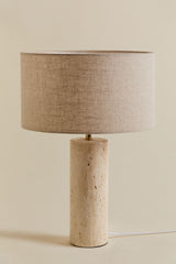 Lampe de table en travertin Bolgar - Beige Lin, vue 2