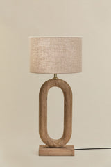 Lampe de table TIBERIA - Arlina Marron sable clair 30x20cm