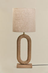 Lampe de table TIBERIA - Arlina Marron sable clair 30x30cm