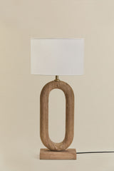Lampe de table TIBERIA - Arlina Blanc 30x20cm