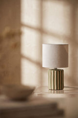 Lampe de table Araminta - Tapioca Beige Vert Militaire Clair