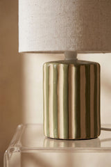 Lampe de table Araminta - détail vert