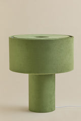 Lampe Pianela velours vert flore