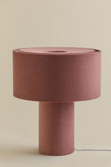 Lampe Pianela velours rose quartz