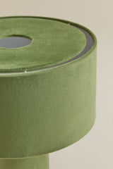 Lampe Pianela velours vert flore