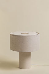 Lampe Pianela lin beige crème
