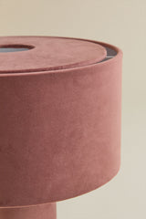 Lampe Pianela velours rose quartz
