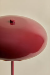 Lampe de table HILMA rouge vin